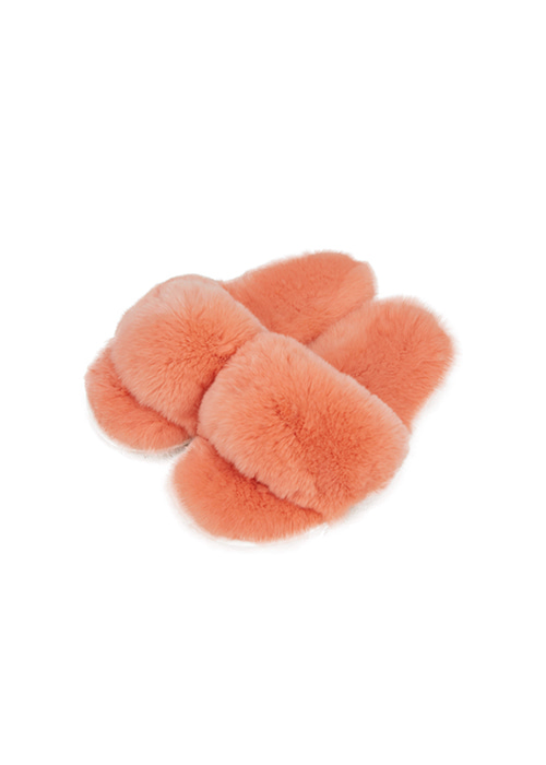 Fur slipper [Orange]