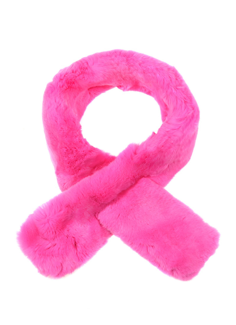 Fur scarf [Hot pink]