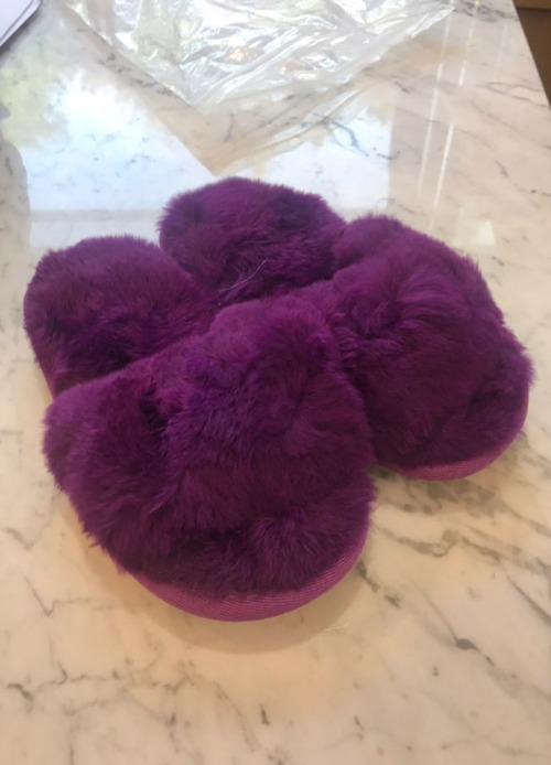 Kids Fur slipper [Purple]