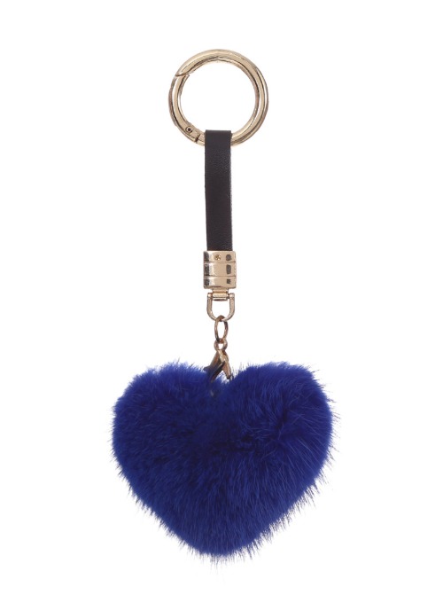 Mink cutie key ring [Blue]