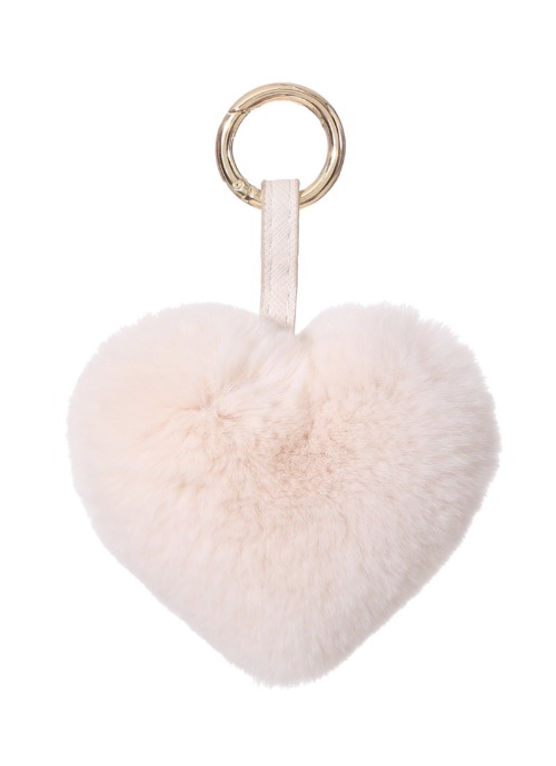Rex heart key ring [Ivory]